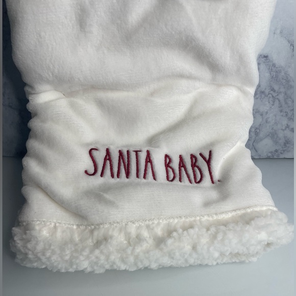 Rae Dunn Other Rae Dunn Santa Baby Sherpa Baby Blanket Poshmark
